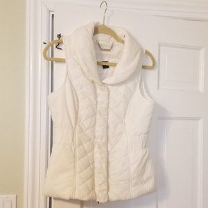 White House Black Market White Vest NWOT